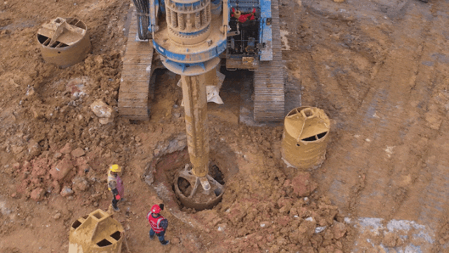 勇闖貴州喀斯特,復雜工況單樁能耗成本僅1500元! 勇闖貴州喀斯特,復雜工況單樁能耗成本僅1500元!