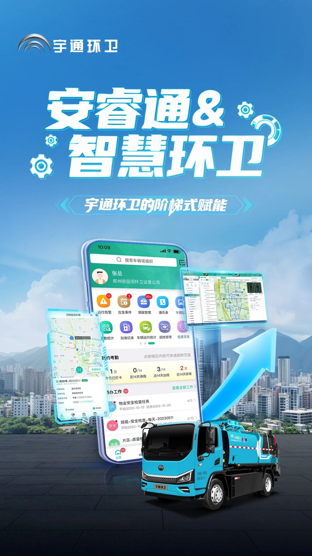 环卫管理数字化：宇通环卫安睿通与智慧环卫，如何实现阶梯式赋能？