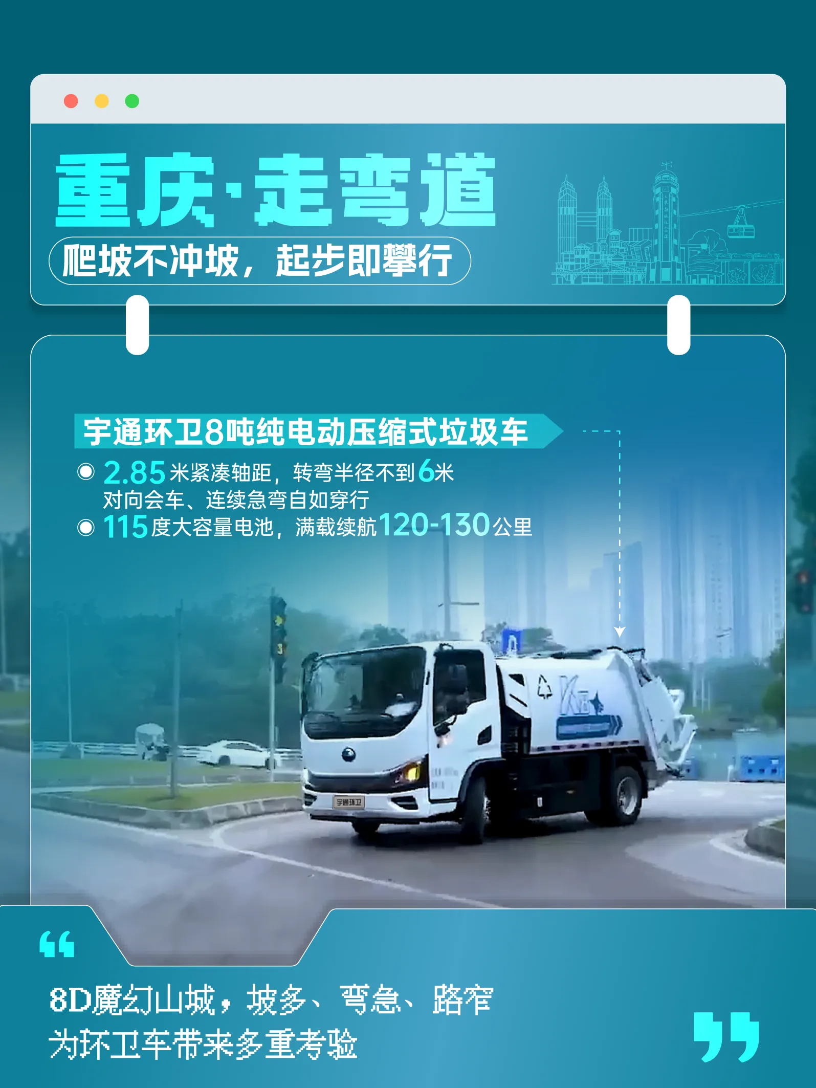 从容应对！一车适配城市垃圾收运多场景！