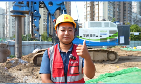 客户真实反馈:宇通YTR236HES电动旋挖钻工地实测，动力提升明显，能耗较燃油设备大幅降低，纯电模式下可控制在40度/小时，以优越性能获得认可!